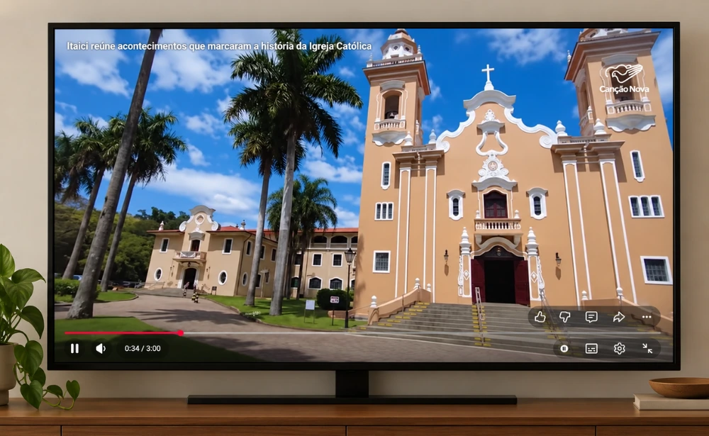 Mosteiro de Itaici é tema de reportagem da TV Canção Nova